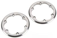 2.2 VWS Machined Beadlock Ring (Grey) (2pcs) (AX08133) - thumbnail