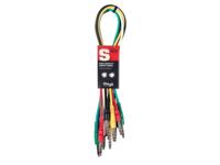 Stagg SPC060S E stereo patchkabel 6-pack 60 cm - thumbnail