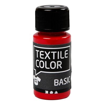 Creativ Company Textile color semi-dekkende textielverf - primair rood, 50ml Creativ Company Textile color semi-dekkende textielverf - primair rood, 50ml