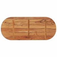 Tafelblad ovaal 140x60x3,8 cm massief acaciahout - thumbnail
