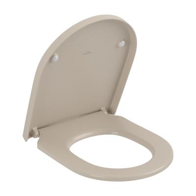 Villeroy & Boch Subway 3.0 Closetzitting Softclose en Quickrelease 43.8x37.4x4.2 cm Mat Almond