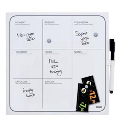 Planbord week desq 35 x 35 cm randloos + marker magnetisch Planbord week desq 35 x 35 cm randloos + marker magnetisch