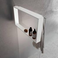 Novellini Frame hangend doucherek 60x8,5x40cm mat wit - thumbnail