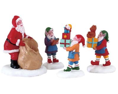 Kerstfiguur Present procession set of 4 LEMAX - Lemax Kerstfiguur Present procession set of 4 LEMAX - Lemax