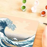 Ravensburger creart the great wave - thumbnail