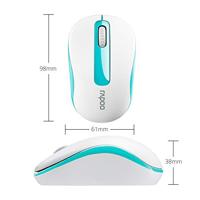 Rapoo M10 Plus 2.4 GHz Draadloze Optische Muis Blauw - thumbnail