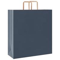 VidaXL Papieren zakken 250 st met hengsels 45x17x48 cm blauw - thumbnail