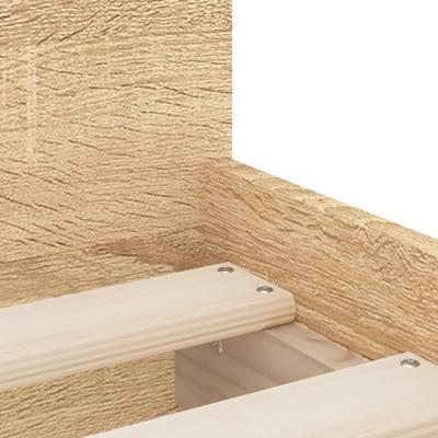 Bedframe sonoma eikenkleurig 75x190 cm Small Single