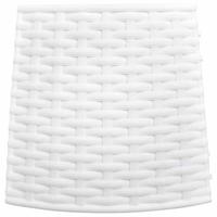 VidaXL Kerstboomrok ø65x23 cm kunststof wit - thumbnail