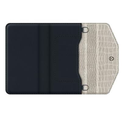 Valenta Clutch Croco Case Snap Universal Large Black