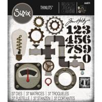 Sizzix • thinlits 37pcs die set vault industrial by tim holtz - thumbnail