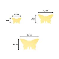 Vaessen Creative • figuurpons set vlinders 3st. - thumbnail