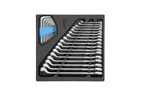Gedore 6612280 1500 ES-1 B Ring-steeksleutelset 25-delig Sleutelbreedte (metrisch) 07 - 19 mm - thumbnail
