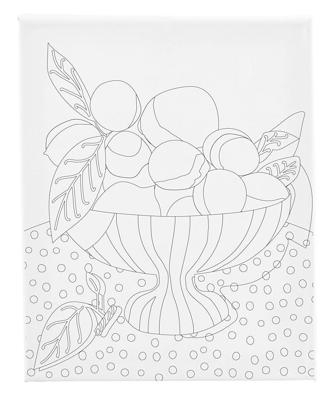 Creativ Company Schildercanvas met print, fruitschaal, d: 1,6 cm, afm 24x30 cm, 360 gr, 1 stuk Creativ Company Schildercanvas met print, fruitschaal, d: 1,6 cm, afm 24x30 cm, 360 gr, 1 stuk