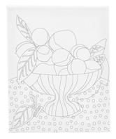 Creativ Company Schildercanvas met print, fruitschaal, d: 1,6 cm, afm 24x30 cm, 360 gr, 1 stuk - thumbnail