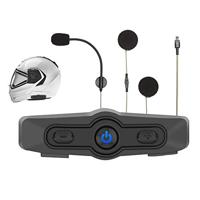 Albrecht 15540 headphones/headset Wireless Helmet Calls/Music Bluetooth Black - thumbnail