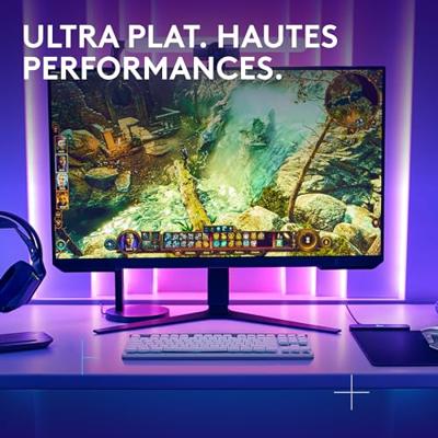 Gamingtoetsenbord - Draadloos - Logitech G - G515 TKL Lightspeed - Mechanisch Tactiel - RGB - AZERTY - Wit