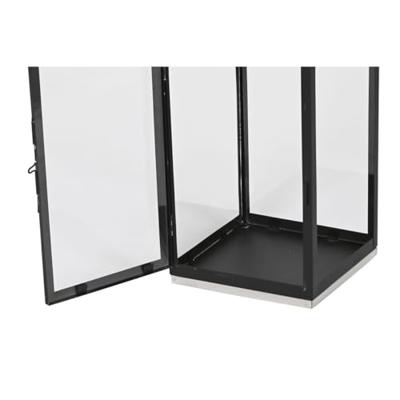 Lykta Home ESPRIT Zwart Zilverkleurig Kristal Staal 18 x 18 x 41 cm (2 Onderdelen) Lykta Home ESPRIT Zwart Zilverkleurig Kristal Staal 18 x 18 x 41 cm (2 Onderdelen)