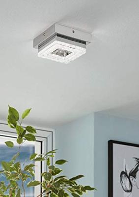 Eglo Led plafondlampFradelo 4w - 3000K - 12cm chroom met kristal - 95655