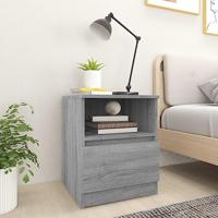 Nachtkastjes 2 st 40x40x50 cm bewerkt hout grijs sonoma eiken - thumbnail