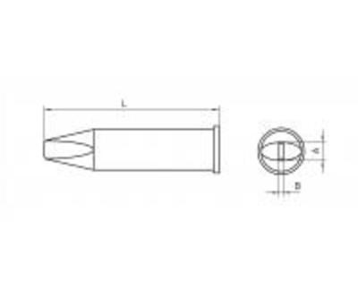 Weller XHT D Soldeerpunt Beitelvorm Grootte soldeerpunt 5 mm Lengte soldeerpunt: 48 mm Inhoud: 1 stuk(s)