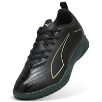 PUMA Ultra 6 Play Zaalvoetbalschoenen (IN) Kids Zwart Donkergroen Lichtgroen - thumbnail