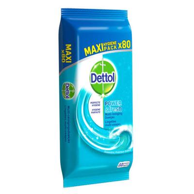 Dettol Power & fresh wipes ocean (80 st)