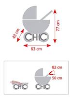 Tweeling Poppenwagen Twinny - Grey Jeans - thumbnail