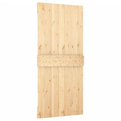 Schuifdeur met beslag 95x210 cm massief grenenhout