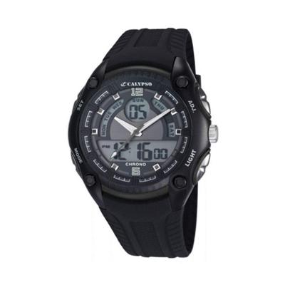 Horlogeband Calypso K5587-1 / K5587-2 / K5587-3 / K5587-4 Rubber Zwart 21mm