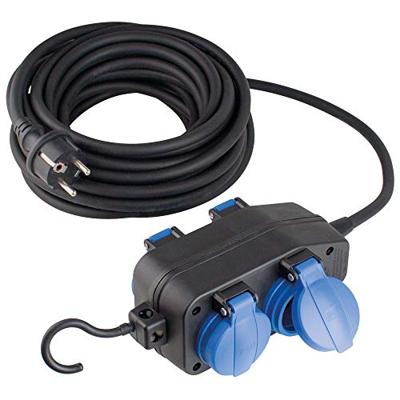AS Schwabe 60671 Stroom Verlengkabel Zwart 10.00 m H07RN-F 3G 1,5 mm²
