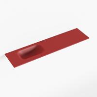 MONDIAZ EDEN Fire solid surface inleg wastafel voor toiletmeubel 90cm. Positie wasbak links - thumbnail