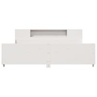 Bedframe zonder matras massief grenenhout wit 200x200 cm - thumbnail