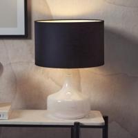 its about RoMi Tafellamp 'Reykjavik' Linnen, 46cm, kleur Zwart - thumbnail