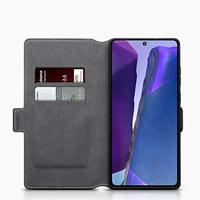Qubits - slim wallet hoes - Samsung Galaxy Note 20 - Zwart - thumbnail