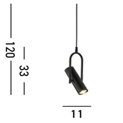 Searchlight Design hanglampTelescope - 1891-1BK