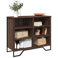 Dressoir 91x35,5x74,5 cm bewerkt hout bruin eikenkleur - thumbnail
