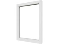 Trendhout Vast raamkozijn meranti - 77,4x107,4 cm - Wit- - - Trendhout - thumbnail