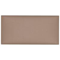 VidaXL Wandpanelen 12 st 0,54 m² 30x15 cm kunstleer cappuccinokleurig - thumbnail