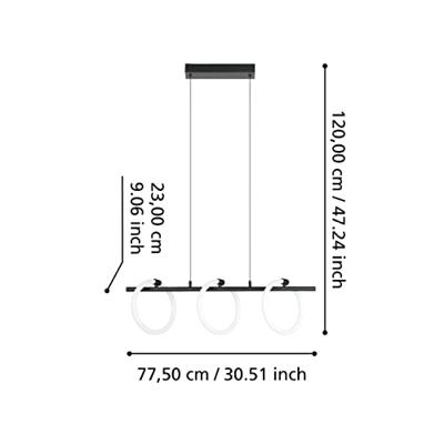 Eglo Moderne hanglampCaranacoa 3-lichts - 900562