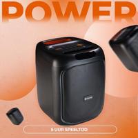 Denver BPS-165 Bluetooth luidspreker AUX, SD, USB Zwart - thumbnail