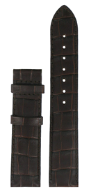 Horlogeband Tissot T610014578 / XL / T0064073626600A / T54141333A Croco leder Bruin 20mm