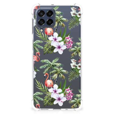Samsung Galaxy M53 Case Anti-shock Flamingo Palms Samsung Galaxy M53 Case Anti-shock Flamingo Palms
