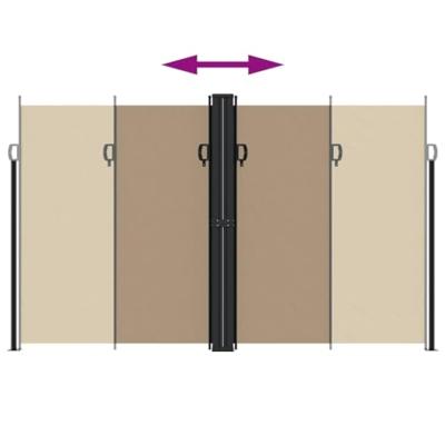 VidaXL Windscherm uittrekbaar 200x1000 cm taupe