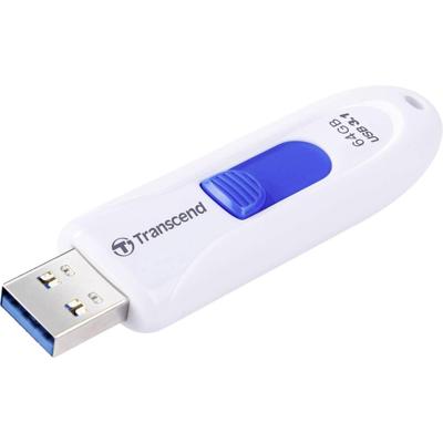 Transcend JetFlash® 790 USB-stick 64 GB Wit, Blauw TS64GJF790W USB-A 3.1 Gen 1
