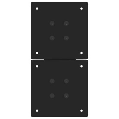 Salontafelpoten 2 st X-vormig 28x(42-43) cm staal zwart