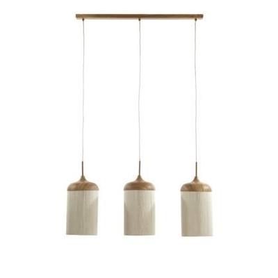 Light & Living Hanglamp 3-lichtsDania lichte hout print - 2980443
