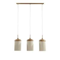 Light & Living Hanglamp 3-lichtsDania lichte hout print - 2980443 - thumbnail