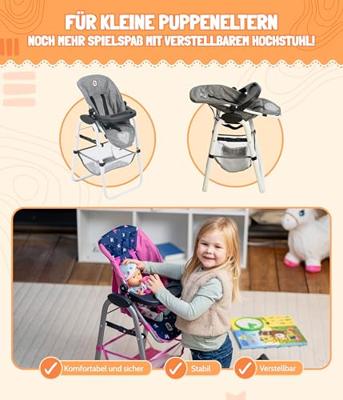 Moderne poppenstoel - Unicorn