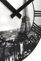 NeXtime ne-3004 wandklok dia. 39 cm, plastic, 3d, grijs, 'la ville' - thumbnail